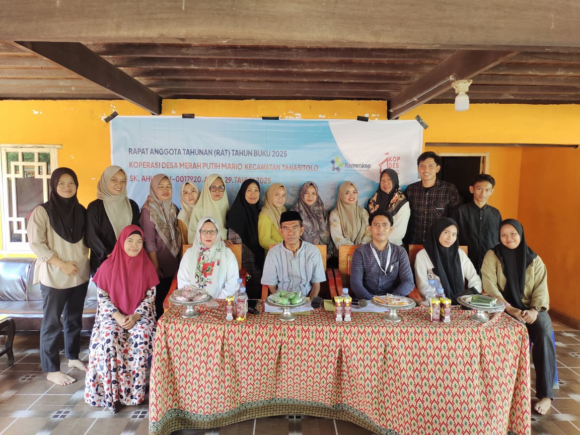 Koperasi Merah Putih Mario Gelar Rapat Anggota Tahunan Tahun Buku 2025